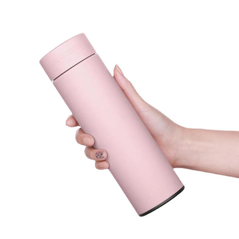 500ml Smart Water Bottle Stainless Steel Thermos Temperature Display