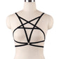 Black Pentagram Harness Bra