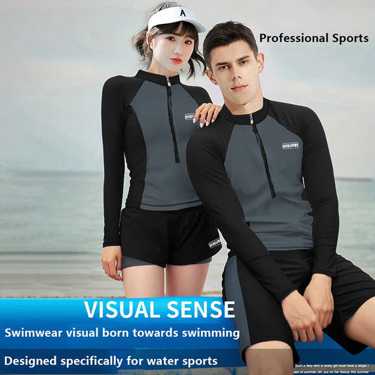 Couple Swimsuit Long Sleeve