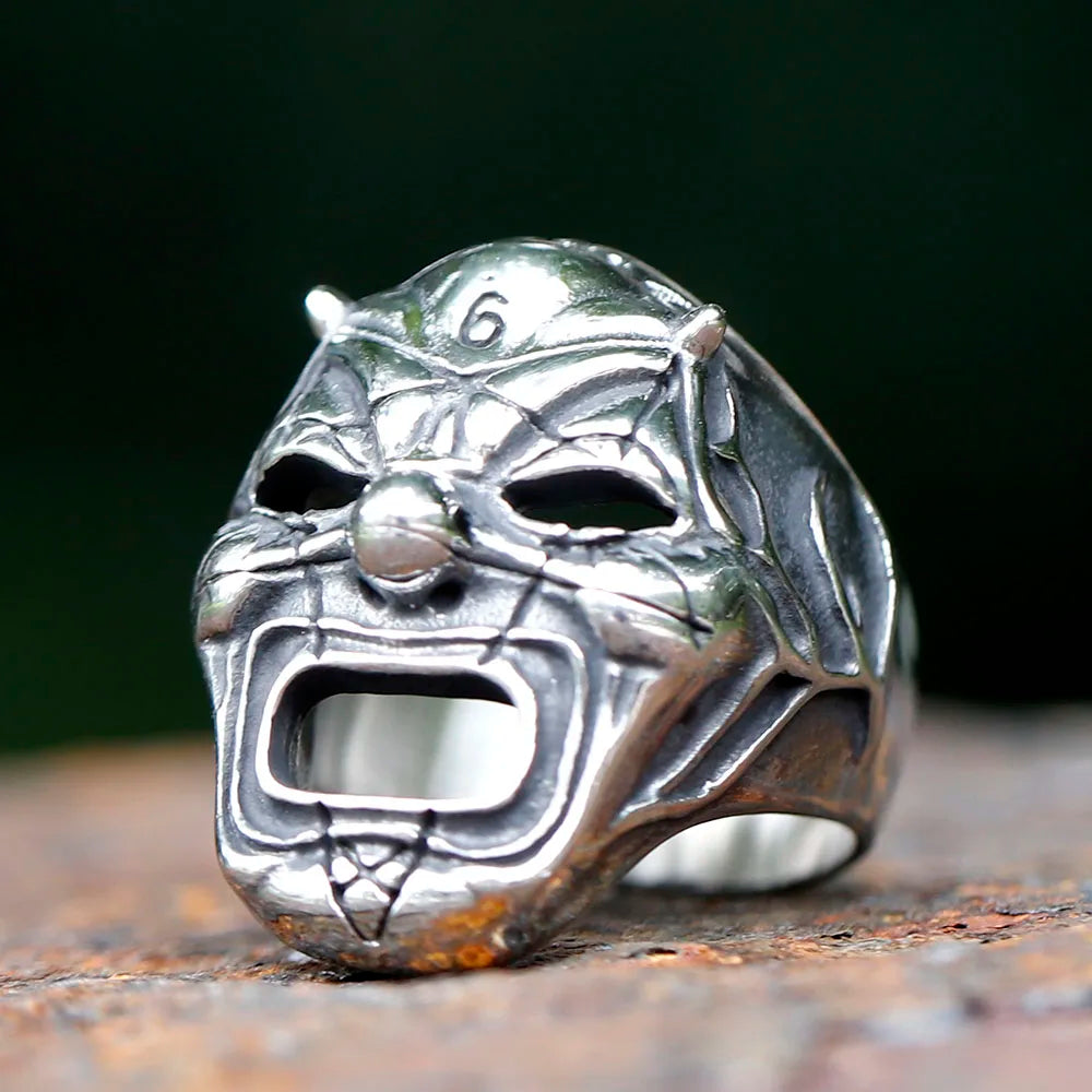 316L Stainless Steel Slipknot Skull RIngs