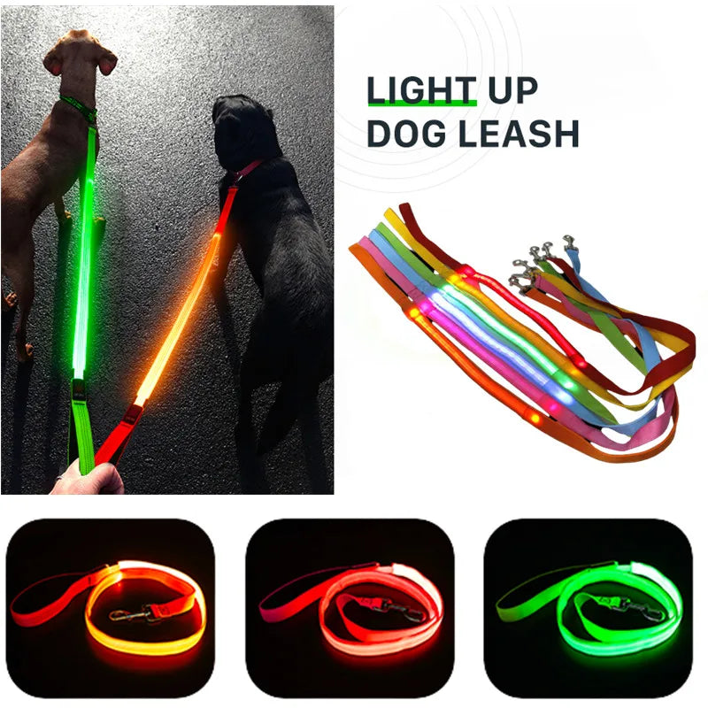 LED Dog Leash Rope