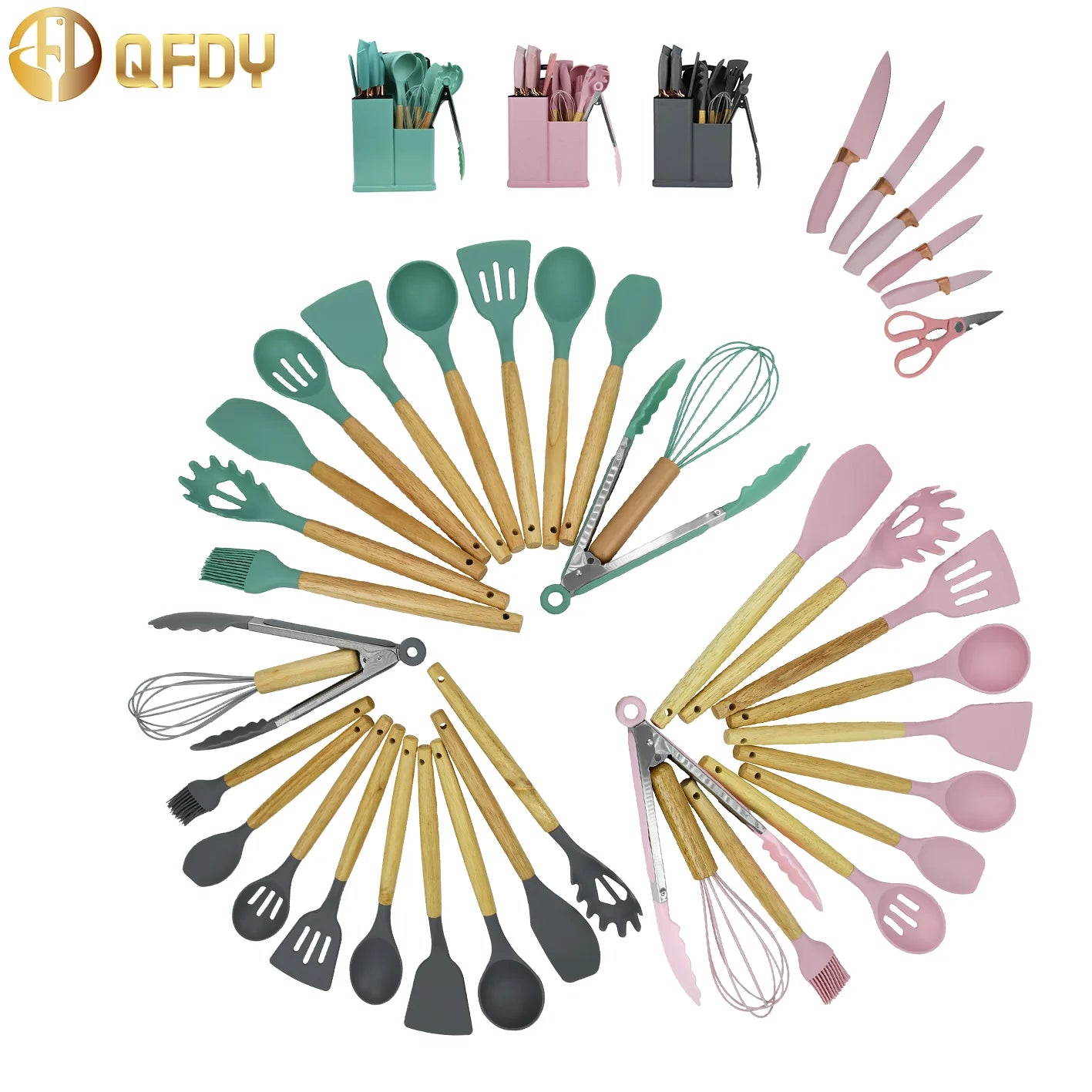 19pcs Heat Resistant Cooking Utensils Set