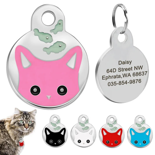 Custom Cat ID Tag Personalized