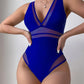 Mesh Panel One Piece Swimwear Women