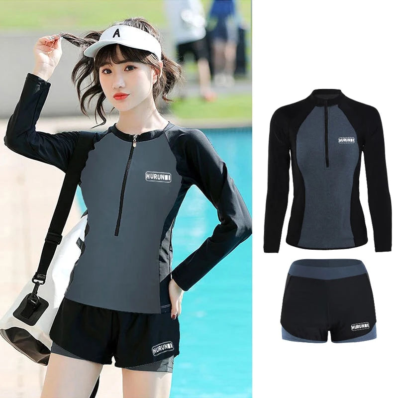 Couple Swimsuit Long Sleeve