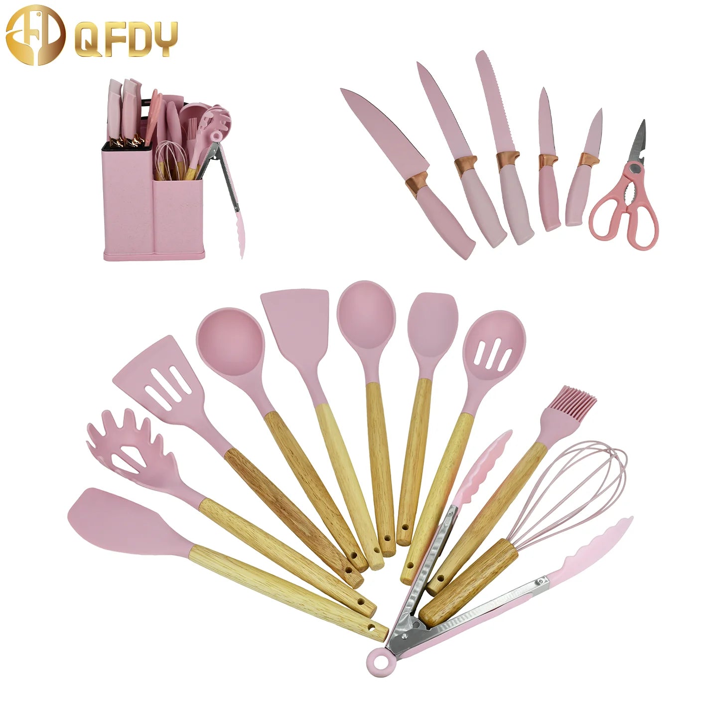 19pcs Heat Resistant Cooking Utensils Set